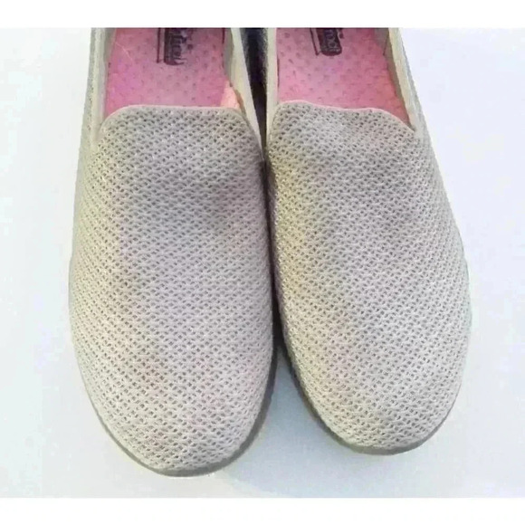 Skechers Womens Go Flex Walking Shoes Gray 14014 TPE Low Top Mesh Slip Ons 8.5 - Picture 8 of 8